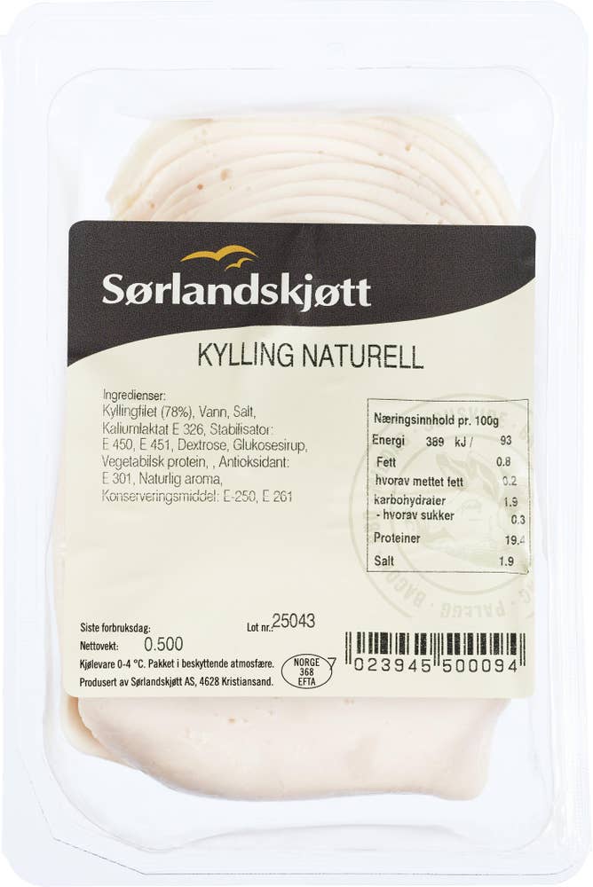 Sørlandskjøtt Kylling naturell