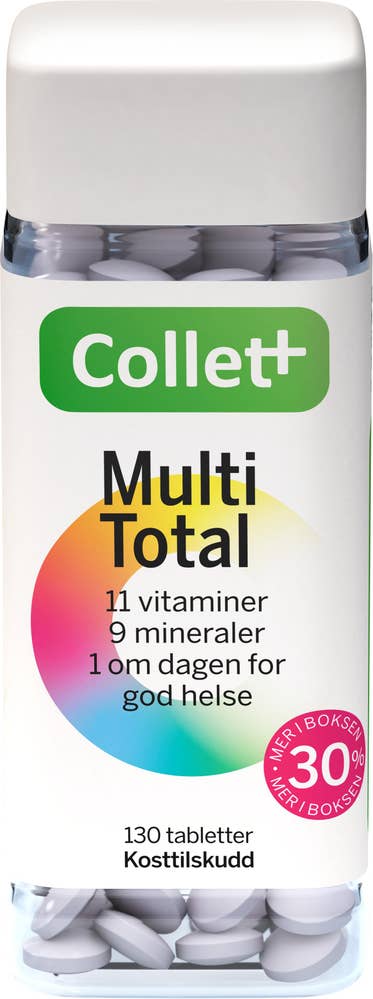 Collett Kostpluss Multitotal 11 vitaminer, 9 mineraler