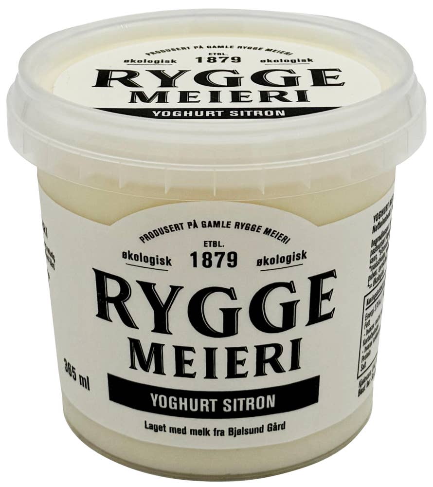 Rygge Meieri Yoghurt sitron Økologisk