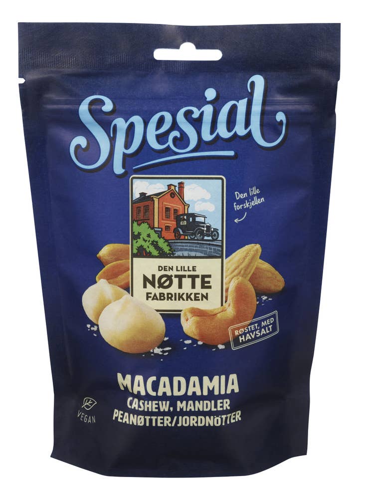 Den Lille Nøttefabrikken Spesial med havsalt