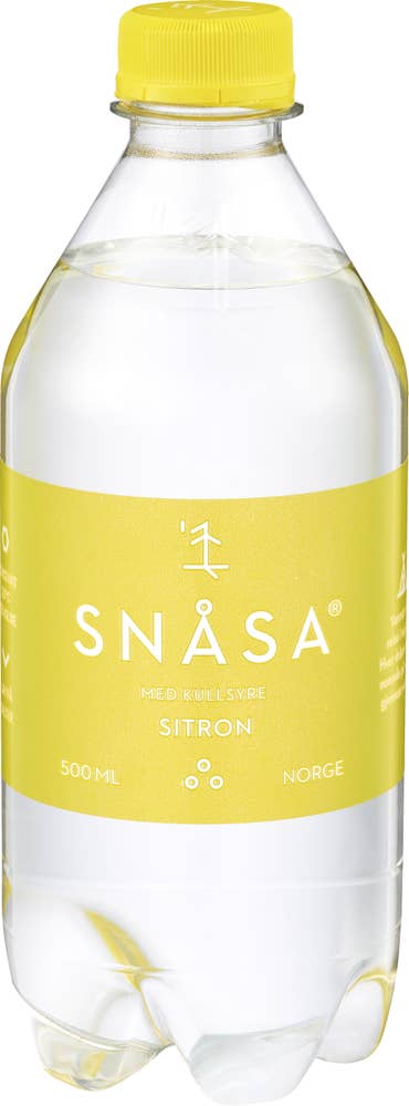 Snåsa med kullsyre & sitronsmak