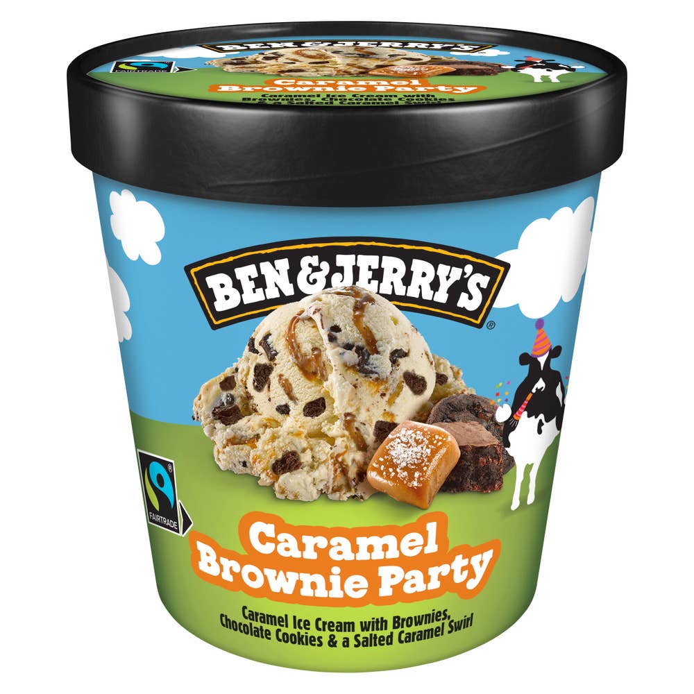 Ben & Jerry's Caramel brownie party