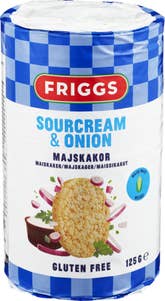 Friggs Glutenfrie maiskaker sourcream & onion