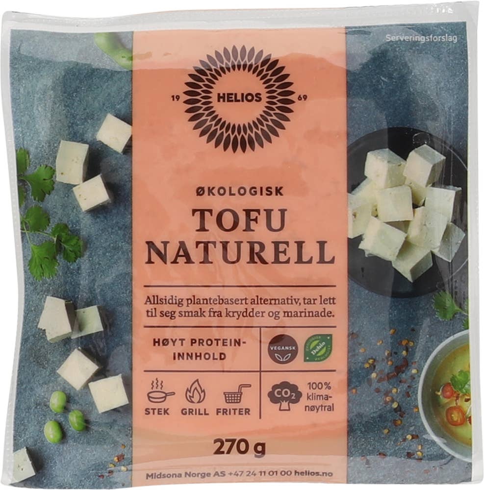 Helios Tofu naturell Økologisk