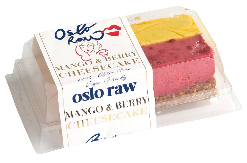 Mango & Berry Cheescake Vegansk, 180 g