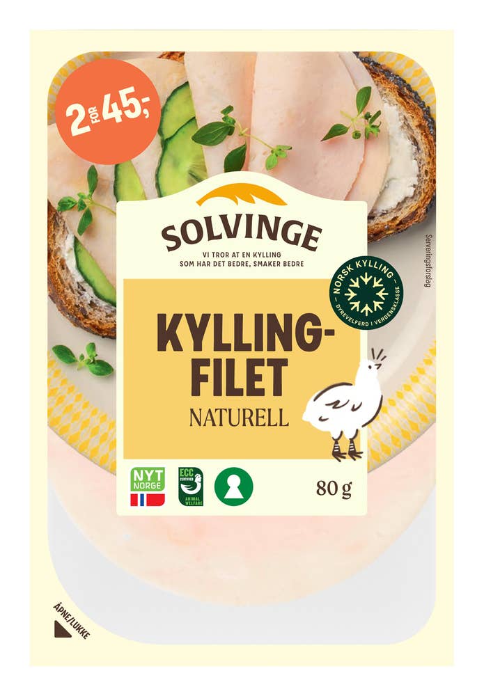 solvinge Kyllingpålegg Naturell