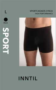 Inntil Sportsbokser Sort, str. L