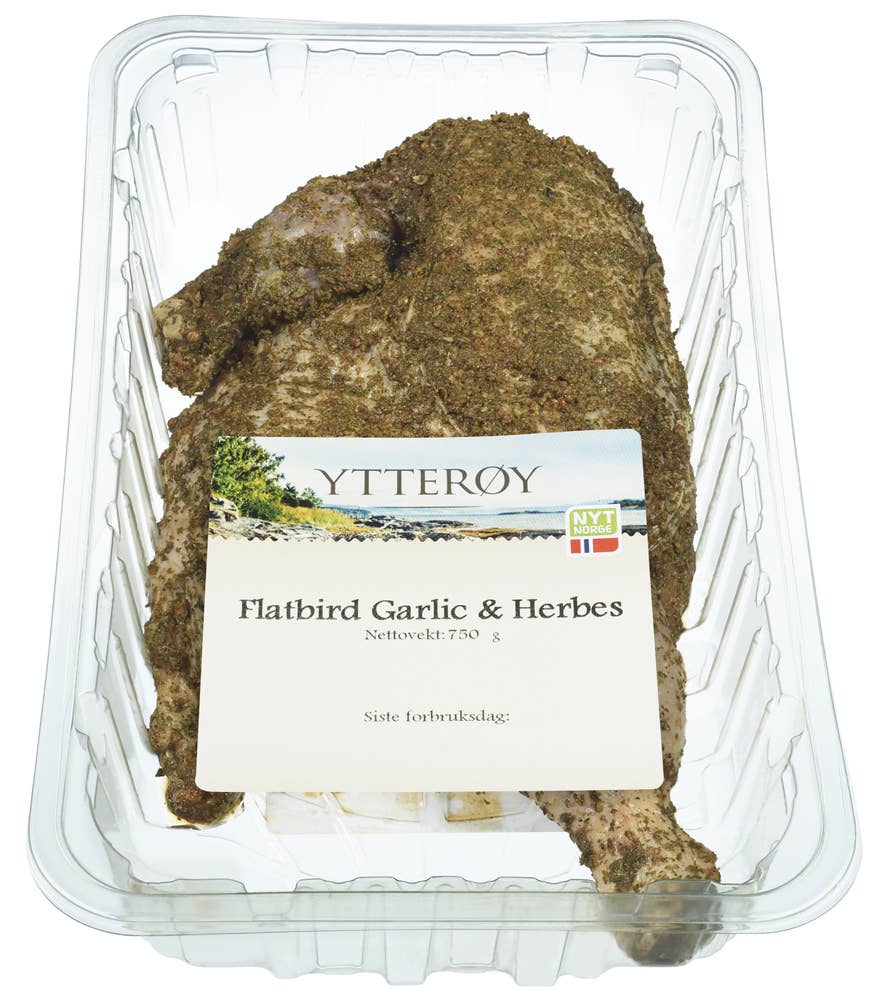 Ytterøy Flatbird Garlic & Herbes