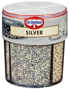 DR. OETKER Kakepynt Silver 4 kammer