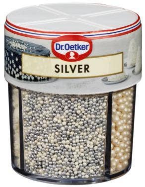 DR. OETKER Kakepynt Silver 4 kammer