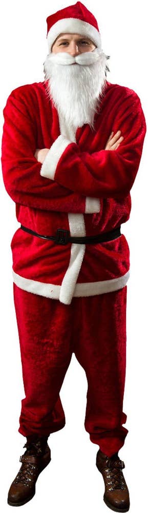 Festive Julekostyme for voksne 5 deler, fleece