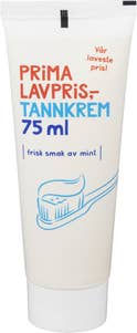 Prima Lavpris Tannkrem med mintsmak