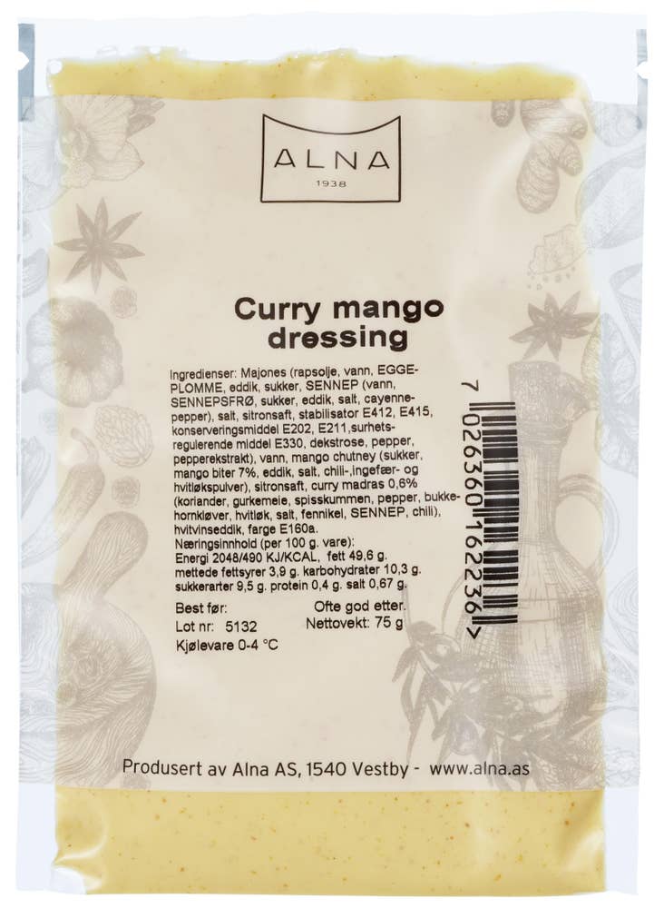 Alna AS Curry Mango Dressing