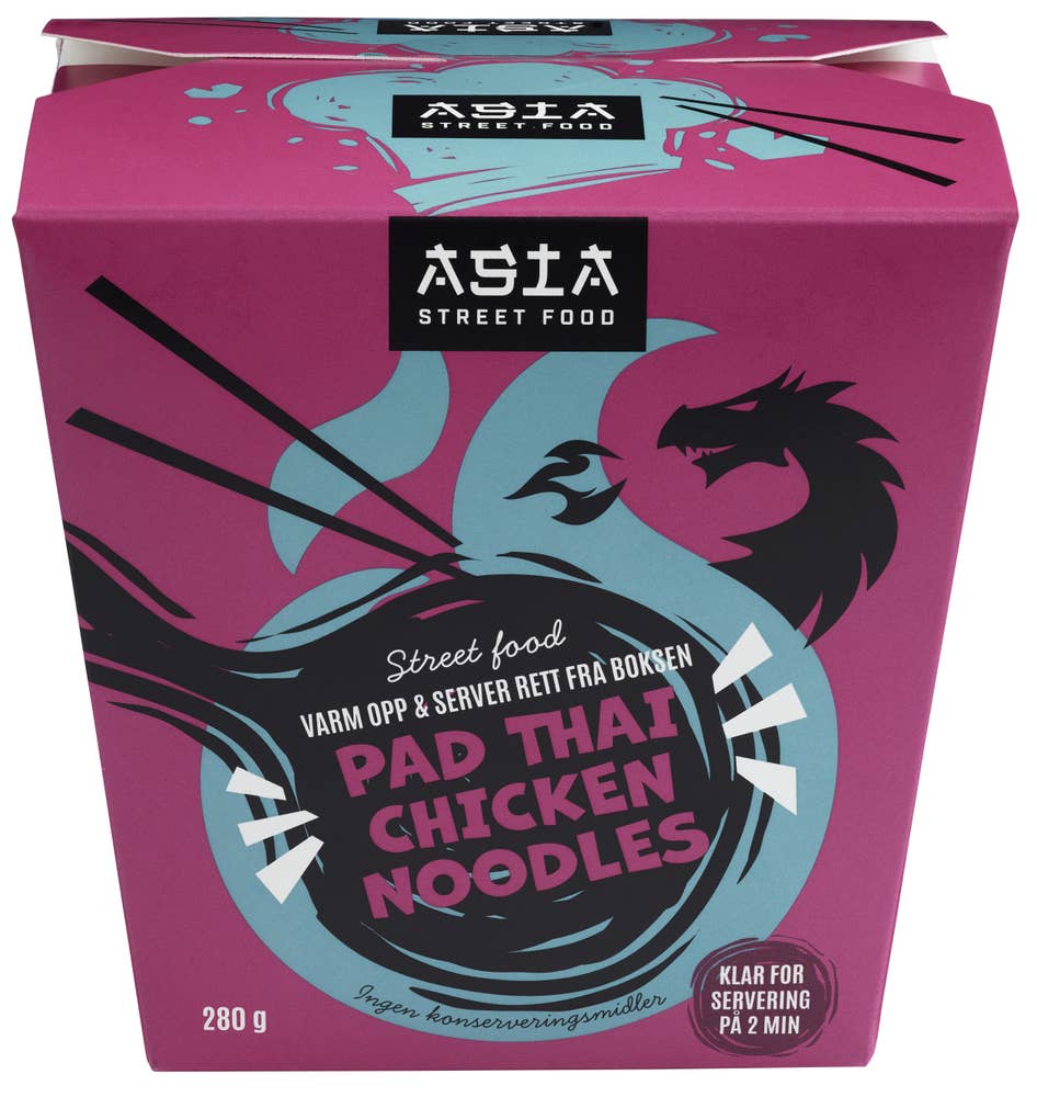 ASIA Street Food Pad Thai Kylling med Nudler