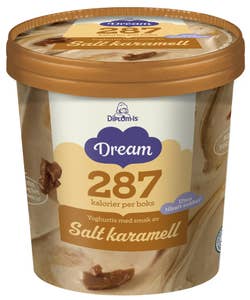 Dream Yoghurtis salt karamell uten sukker