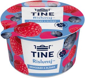 TINE Rislunsj med bringebær & blåbær Piano