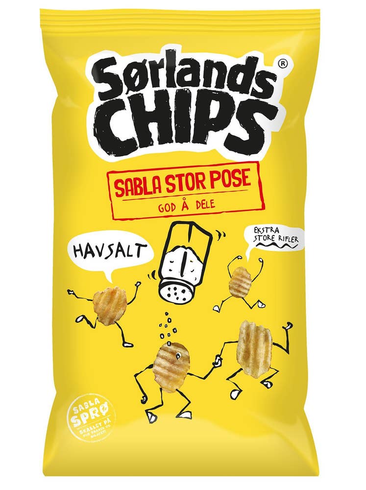 Sørlandschips Rifla Havsalt Partivare