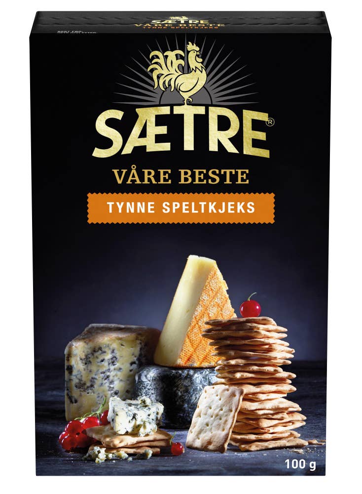 Sætres Beste Tynne Speltkjeks