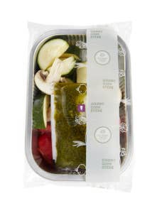 Huseby Gaard Grillklare paprika, champignon og squash balsamico vinaigrette