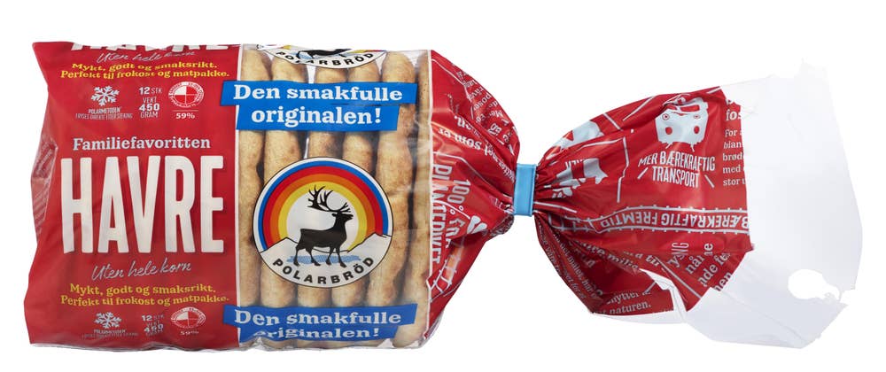 Polarbrød Havre 12 stk