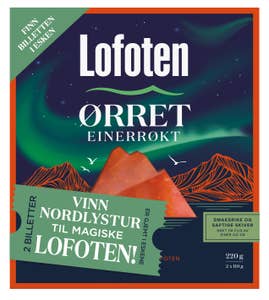 Lofoten Einerrøkt ørret Skivet