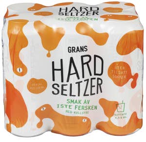 Grans Bryggeri Hard Seltzer Iste fersken