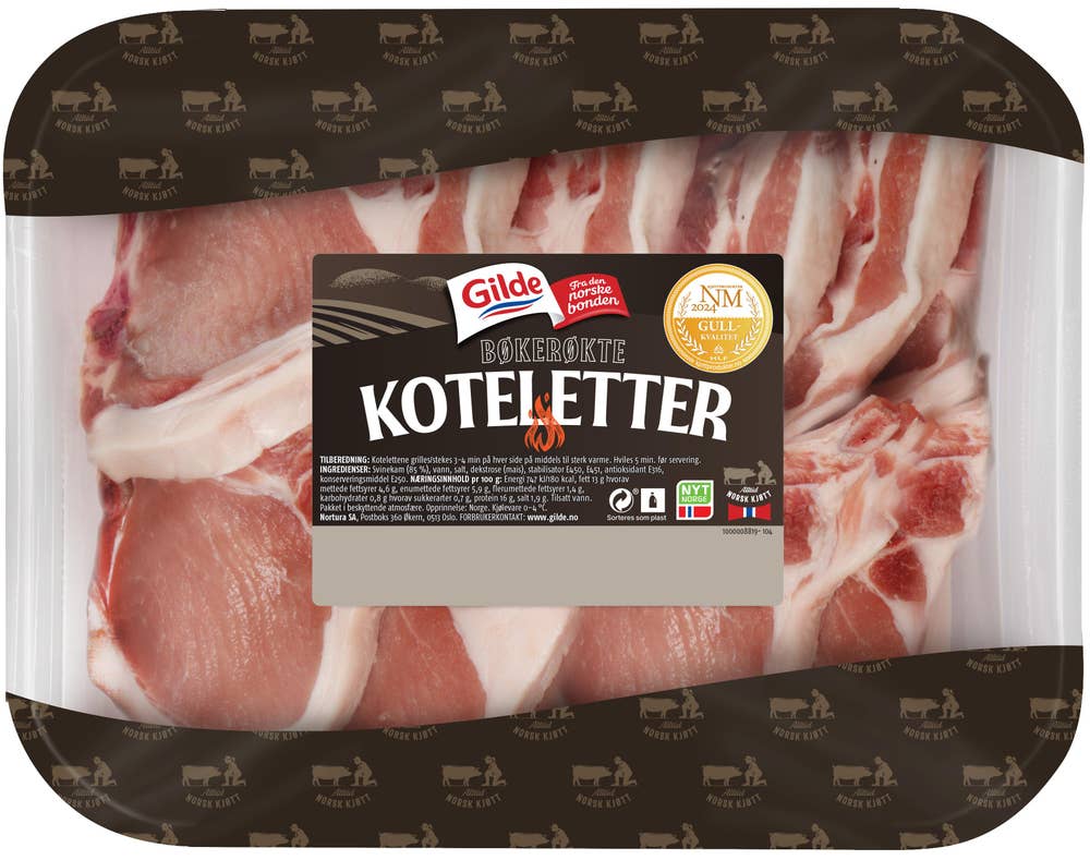 Gilde Bøkerøkte Sommerkoteletter XXL 10 stk