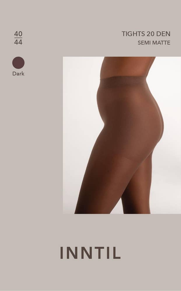 Inntil Strømpebukse 20 DEN Mørk, str. 40-44, semi-matt