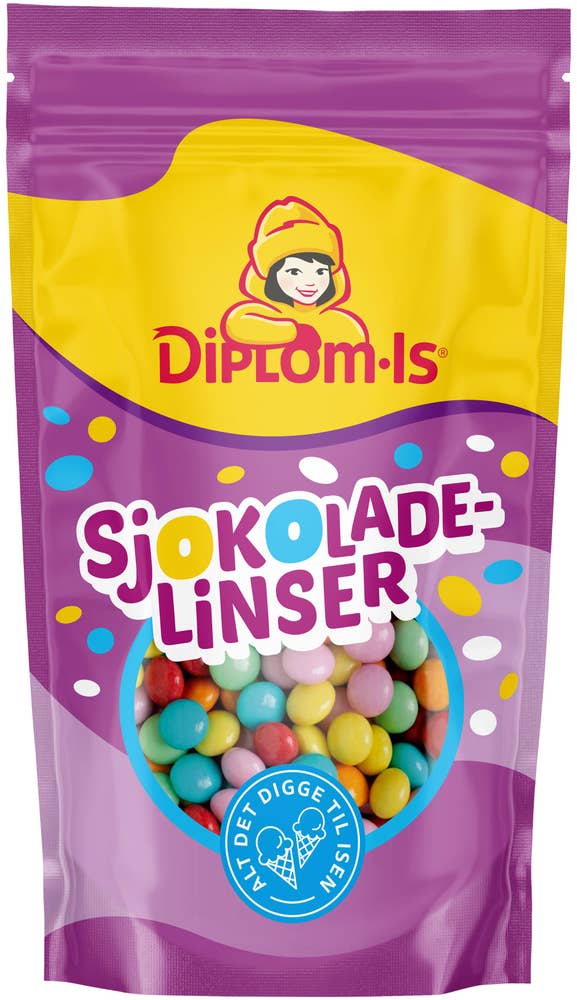 Diplom-is Sjokoladelinser