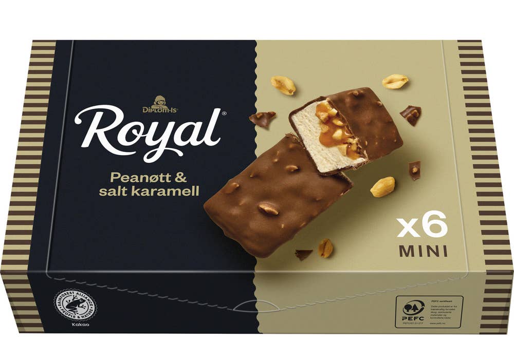 Royal Peanøtt & salt karamell 6 stk