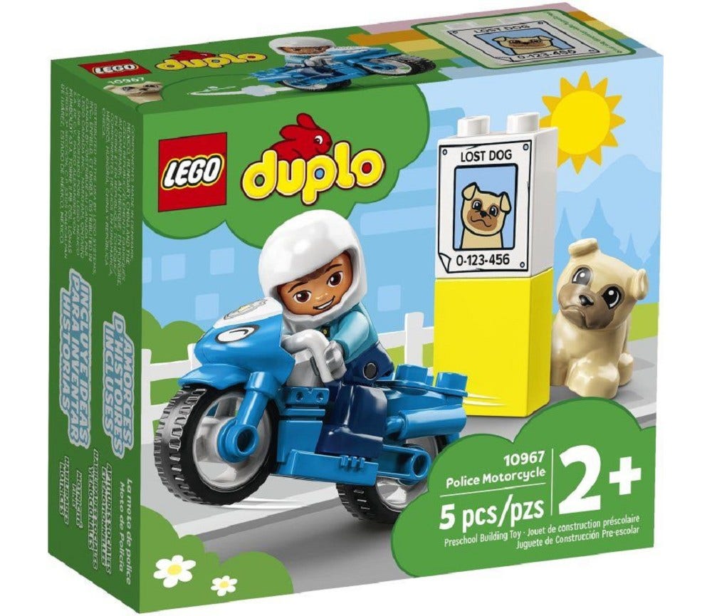 Sprell LEGO Duplo Politimotorsykkel