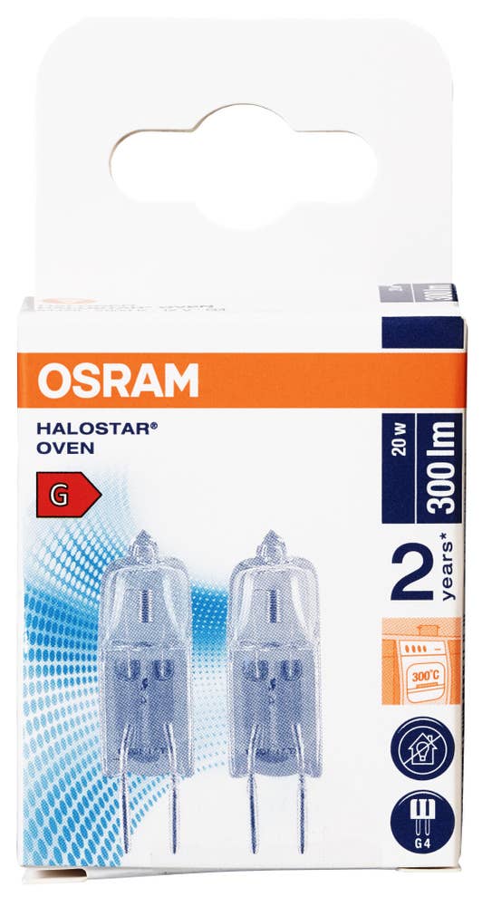 Osram Stekeovn lyspære 20W 12V G4