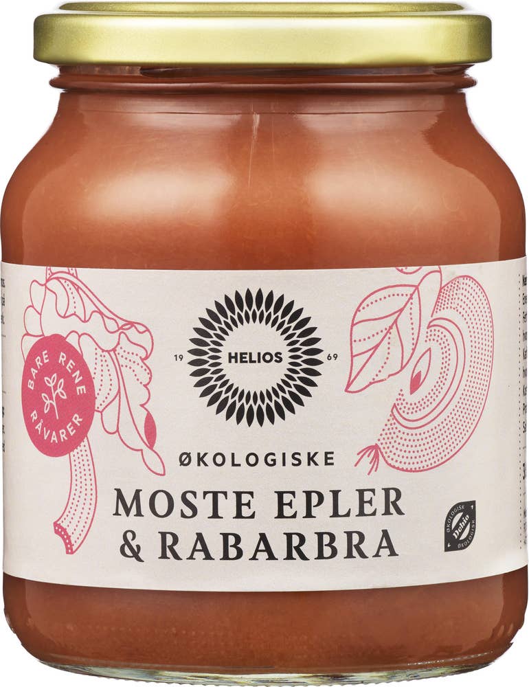 Helios Økologiske moste epler & rabarbra
