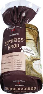 Pure Food Norway Glutenfritt surdeigsbrød Skåret, Gluten- og laktosefri, Fryst