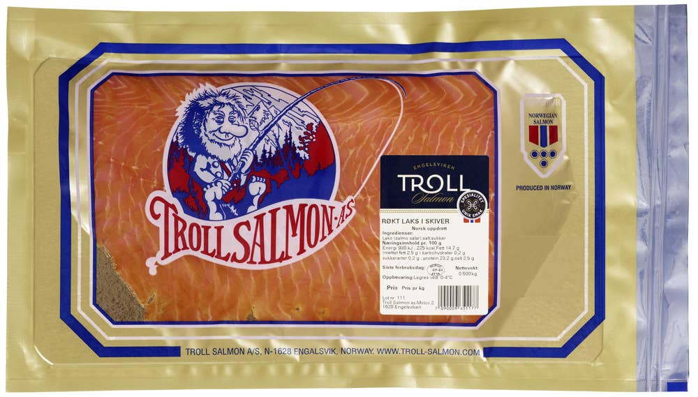 Troll Røkt laks i skiver