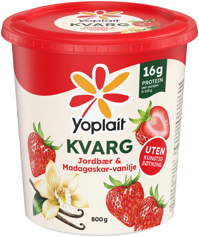 Yoplait KVARG Jordbær og Madagaskar-vanilje