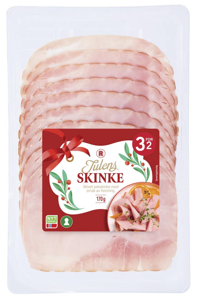R Julens Klassiker juleskinke med honning Skivet