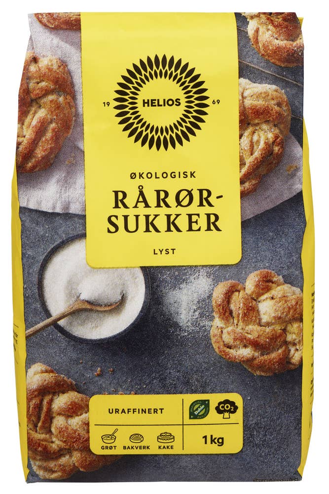 Helios Rårørsukker Økologisk