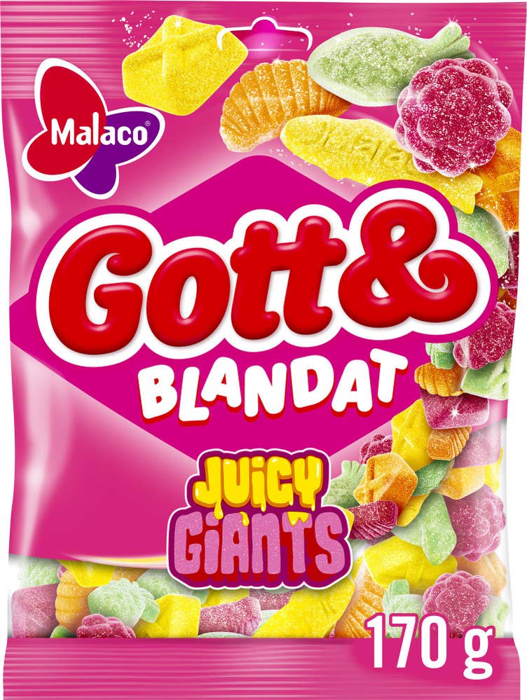 Malaco Godt & Blandet Juicy Giants