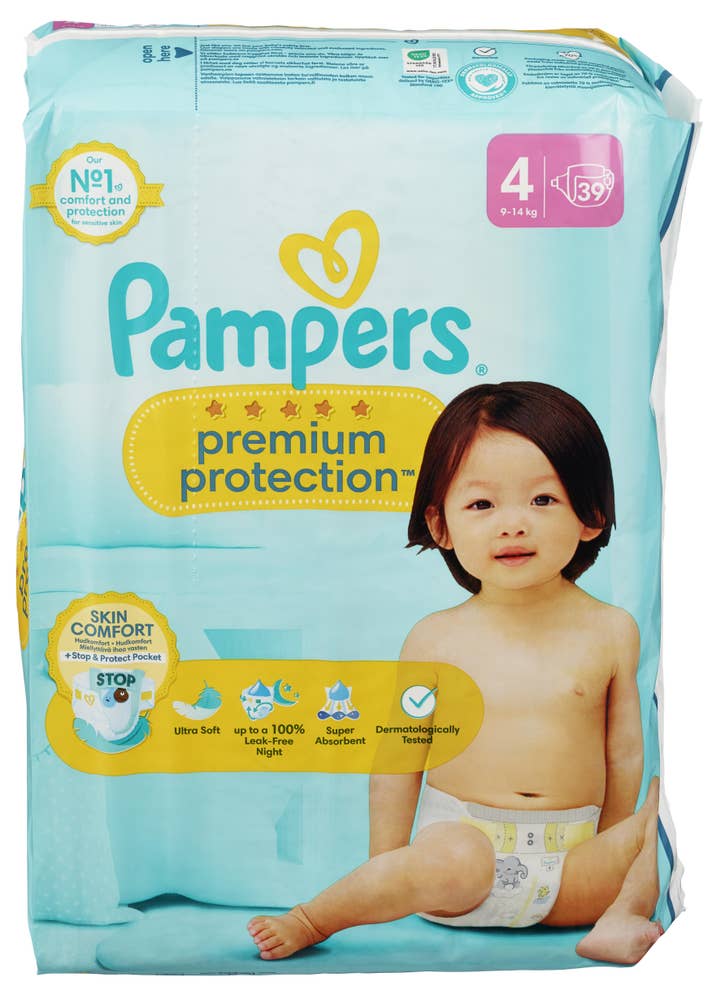 Pampers Bleie Premium Protection Str. 4, 9-14kg