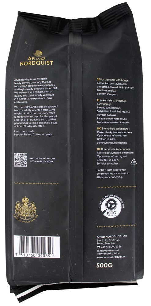 ARVID NORDQUIST Nero espresso Hele bønner, dyp og krydrete