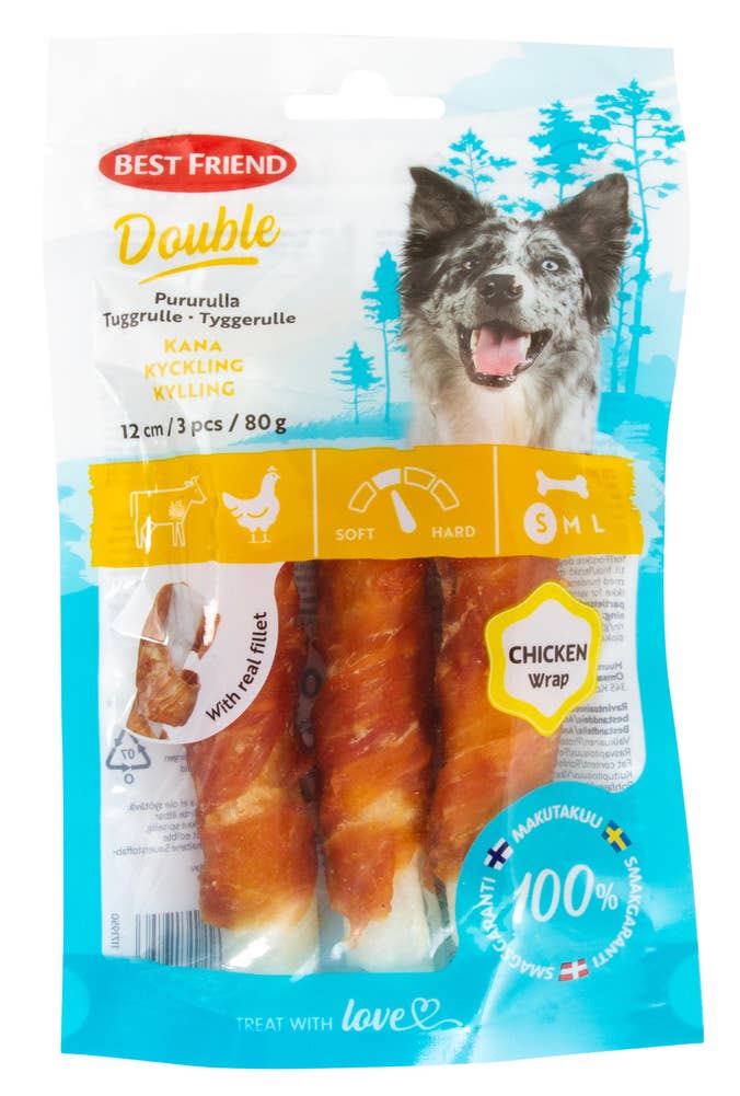 Best Friend Double tyggerulle kylling 3stk