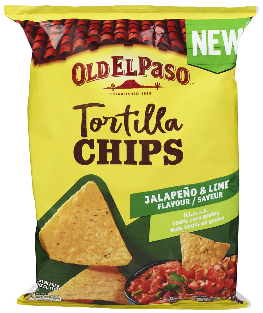Old El Paso Tortilla Chips Jalapeno & Lime