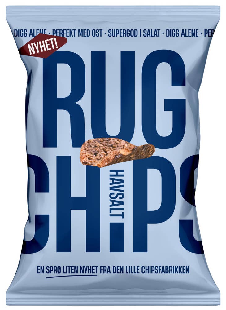Den Lille Chipsfabrikken Rugchips Havsalt