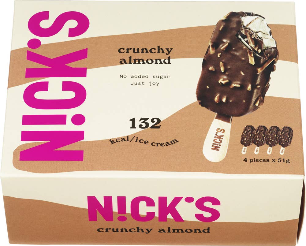 Nick´s Crunchy Almond Ispinne 4 stk