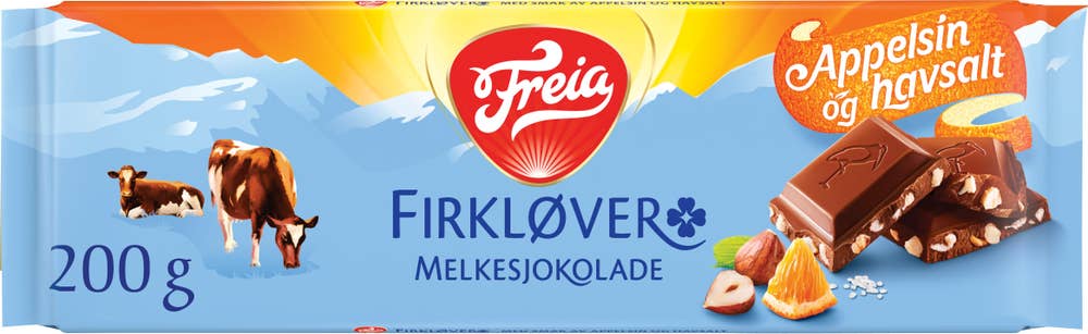 FREIA Firkløver Appelsin, Nøtter og Havsalt