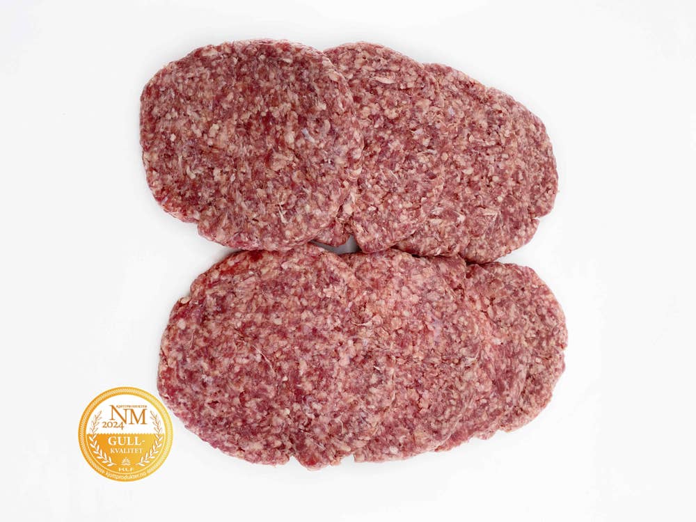 Strøm-Larsen AS Ferske brisketburgere Big pack, 8x180g