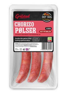 Grilstad Chorizo pølser 3 stk