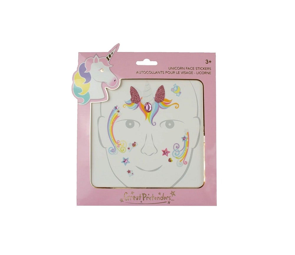 Sprell Klistremerker til ansikt Enhjørning
