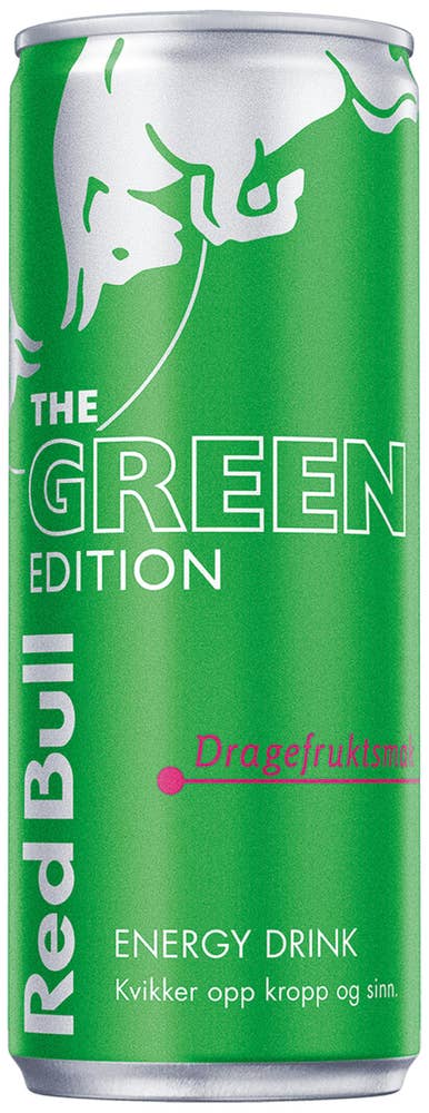 Red Bull Energidrikk Green Edition Dragefrukt
